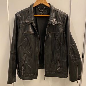 Bernardo Black Leather Jacket 1X